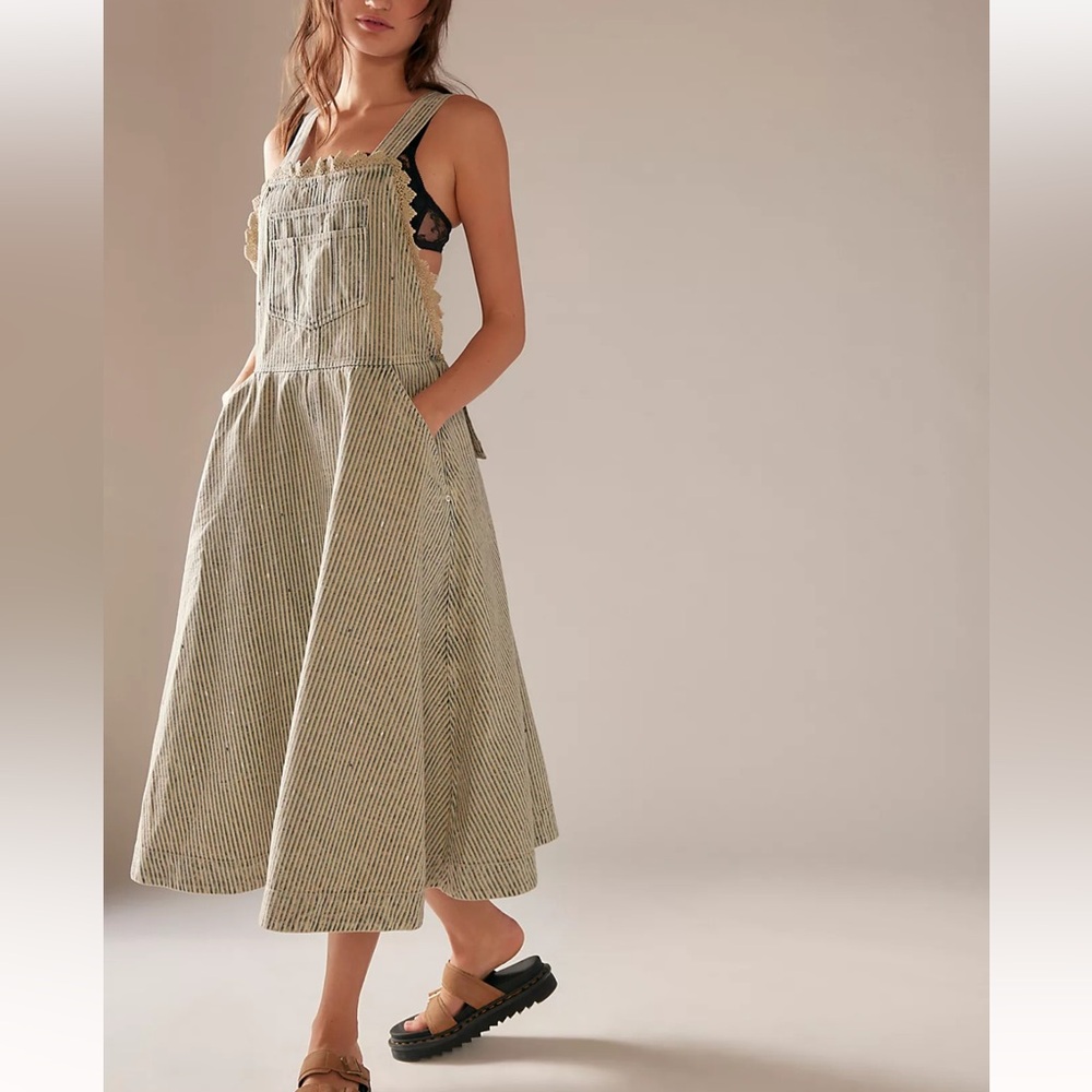 Free people we the free sundown railroad skirtall dress size XS
